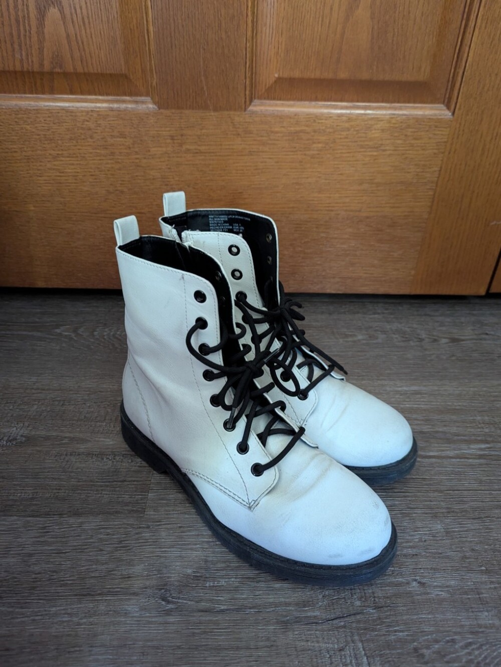 Time And Tru Black And White Boots Size 9